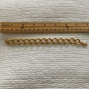 Monet gold bracelet large classic link great to make a charm bracelet